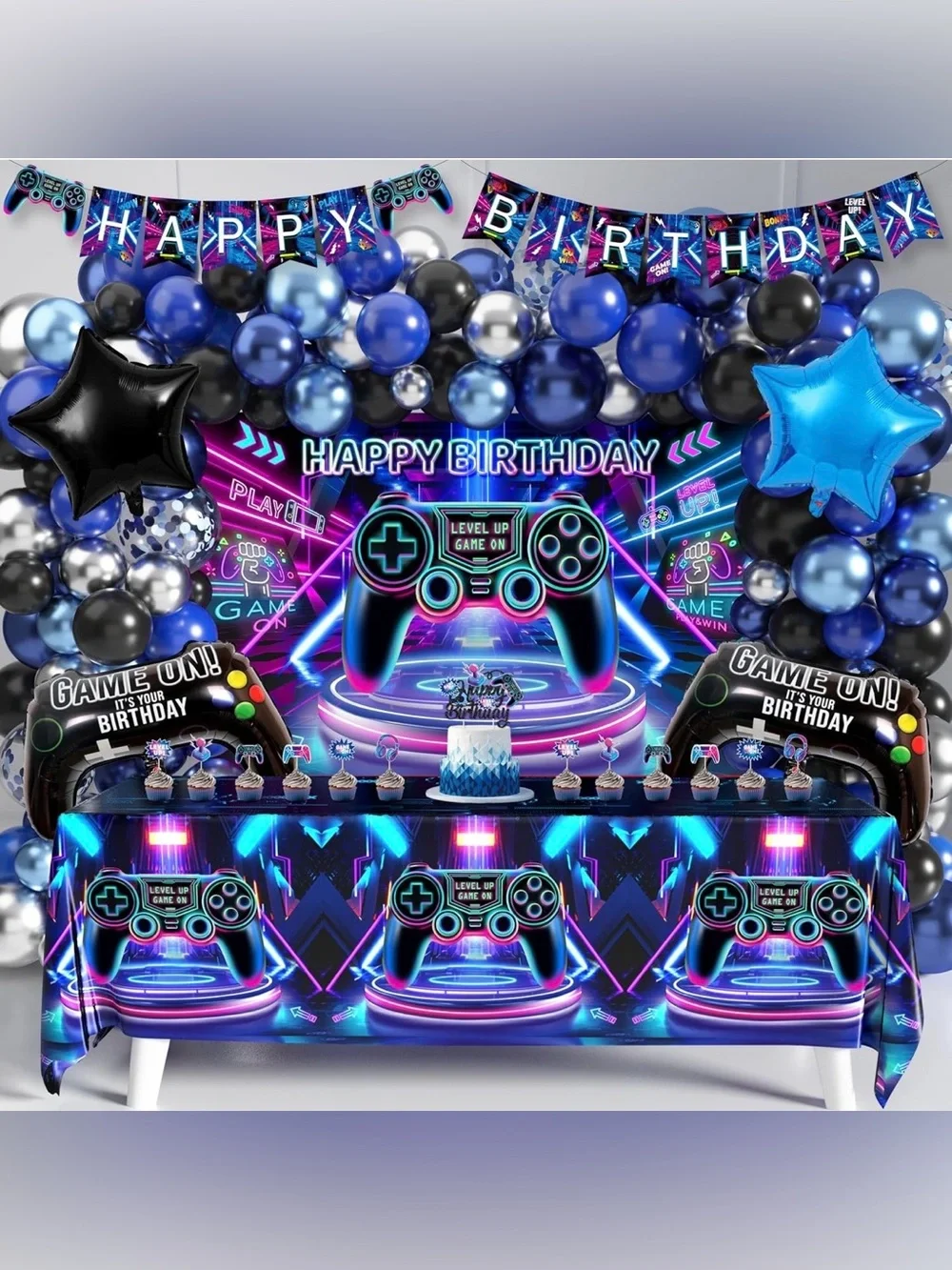 🎮 Level Up Your Party! Video Game Birthday Decorations